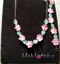 Heklani komplet Pink